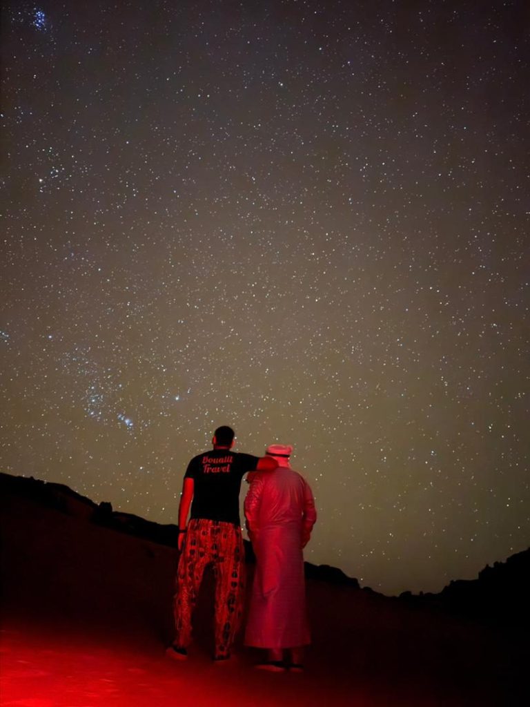 Contemplation de la nuit étoilée
