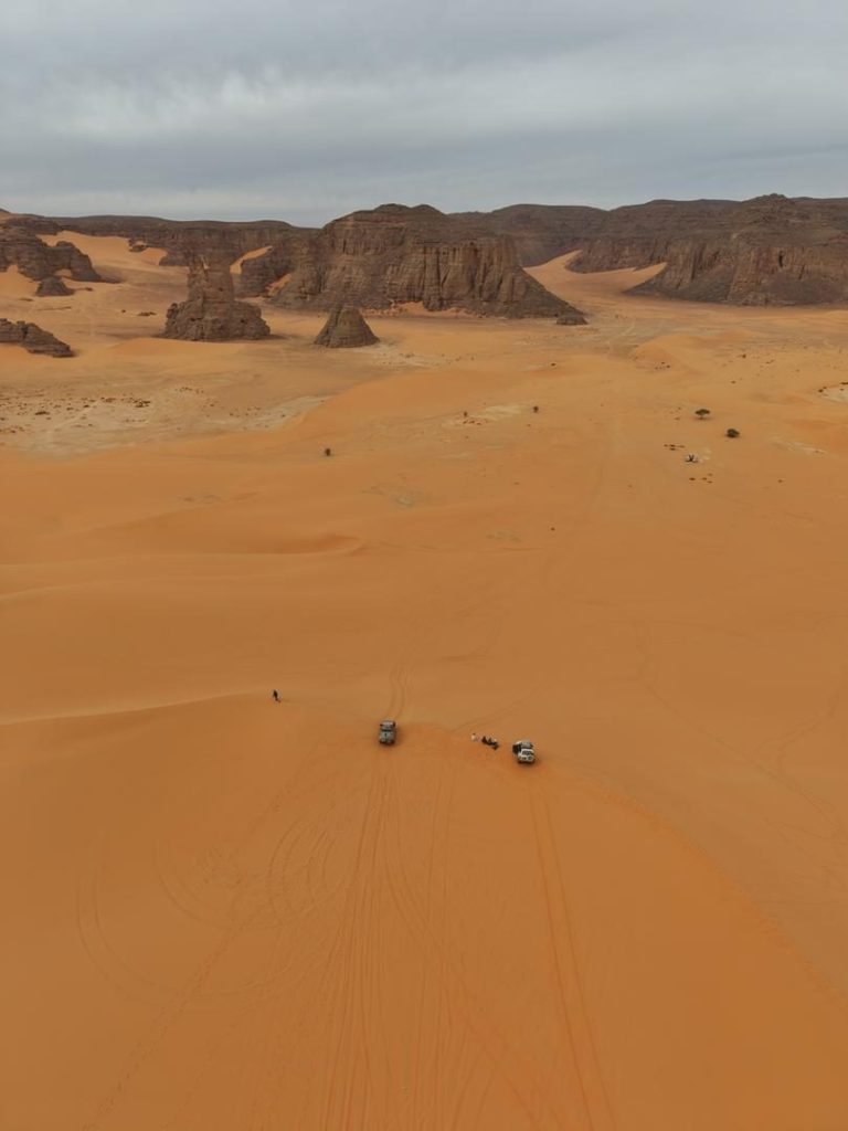 4x4 sur des dunes à perte de vue