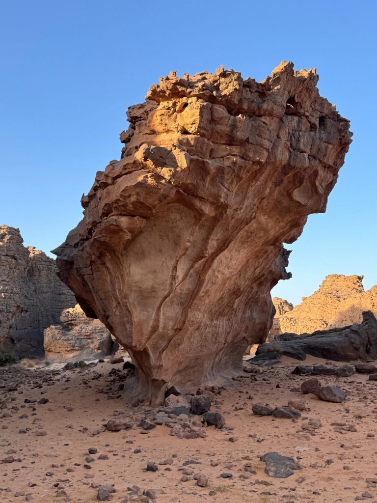 Rocher sculpté par l'érosion