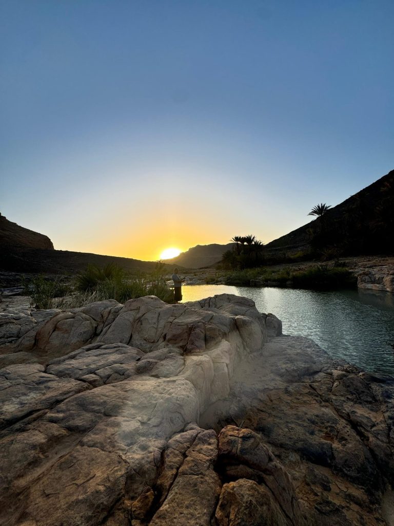 Iherir – Coucher de soleil sur la guelta