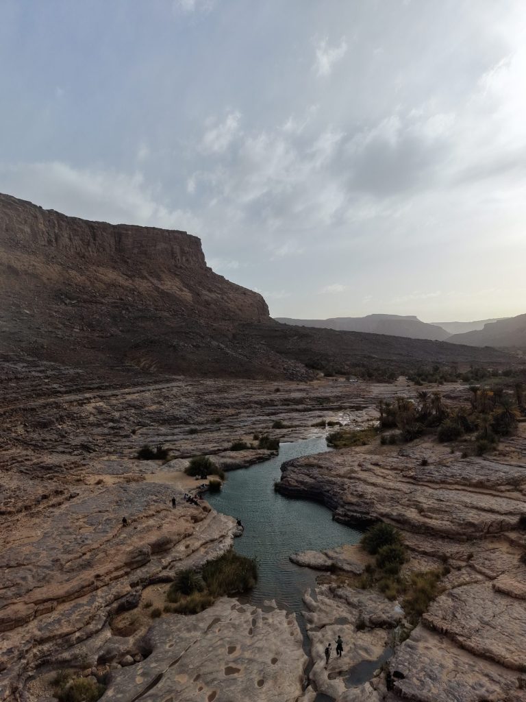 Iherir – Le cours d'eau dans le canyon